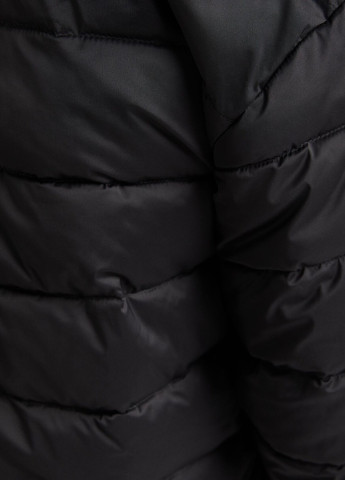 Черная демисезонная мужская удлиненная куртка Bershka