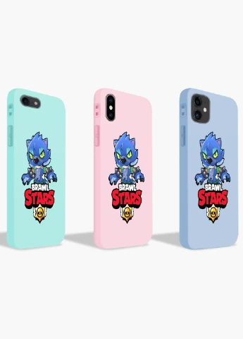 Чохол силіконовий Apple Iphone 8 plus Леон Вовк Бравл Старс (Leon Wolf Werewolf Brawl Stars) (6154-1014) MobiPrint (219283682)