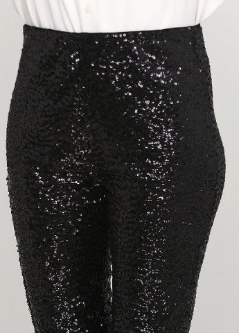 Черные нарядные демисезонные зауженные брюки H&M