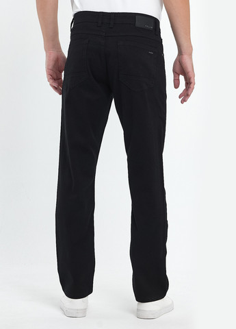 Черные кэжуал демисезонные прямые брюки Trend Collection