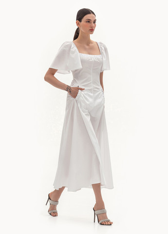 Білий кежуал сукня а-силует BGL однотонна