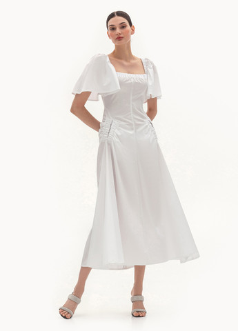 Білий кежуал сукня а-силует BGL однотонна