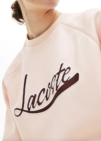 Пудровий світшоти Lacoste логотип без декору (250214313)