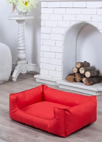 Лежак лежанка для котов и собак спальное место 60х45х20 см (13592-Нов) Красный Francesco Marconi (251078788)