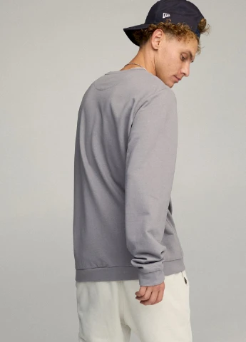 Сірий світшот чоловічий oversize /no flis/ YAPPI (252259203)