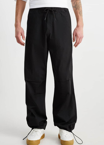 Черные кэжуал демисезонные брюки C&A