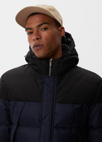 Темно-синяя демисезонная куртка Lacoste