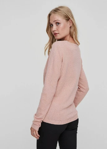 Пудровий демісезонний светр Vero Moda