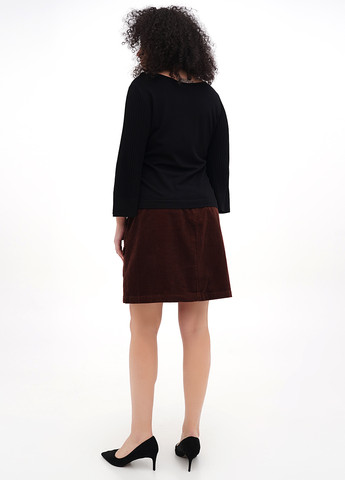 Коричневая кэжуал однотонная юбка Madewell