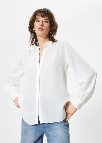 Молочная демисезонная блуза KOTON