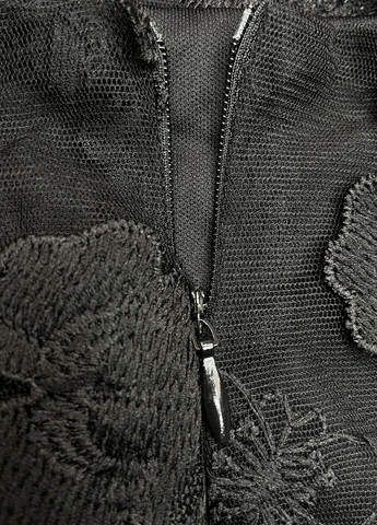 Чорна вечірня сукня годе, з відкритою спиною SHEIN однотонна