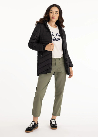 Черная демисезонная куртка U.S. Polo Assn.