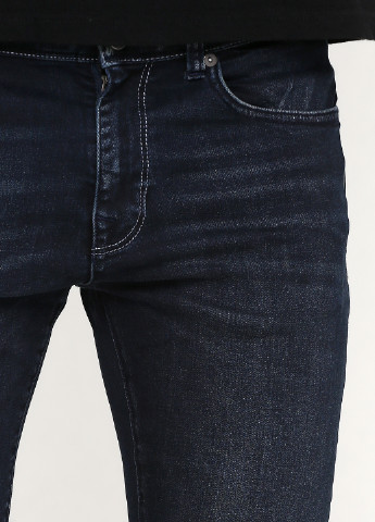 Темно-синие демисезонные зауженные джинсы Selected