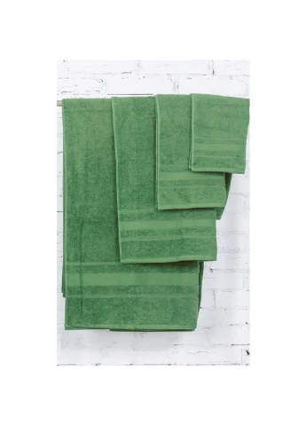 Рушник набір банних №5079 Elite SoftNess Military 40х70, 50х90, 70х (2200003975710) Mirson зелений