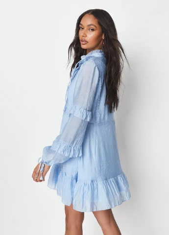 Блакитна кежуал сукня а-силует Missguided однотонна