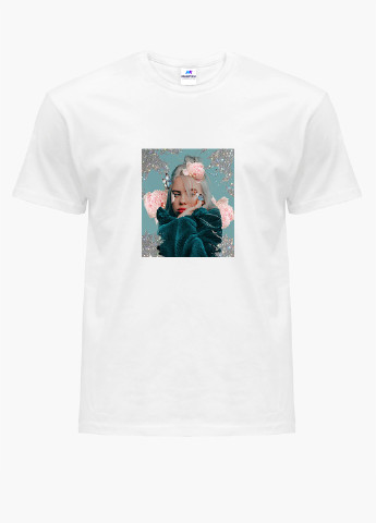 Белая демисезонная футболка детская билли айлиш (billie eilish) белый (9224-1601) 164 см MobiPrint