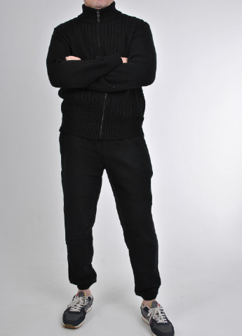 Черный зимний вязаный костюм Berta Lucci
