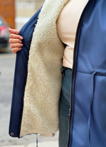 Синяя демисезонная куртка No Brand