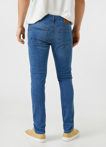 Синие демисезонные скинни джинсы KOTON