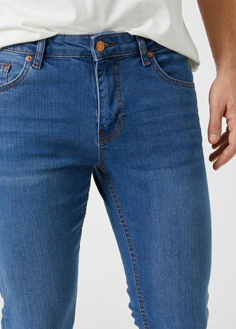 Синие демисезонные скинни джинсы KOTON