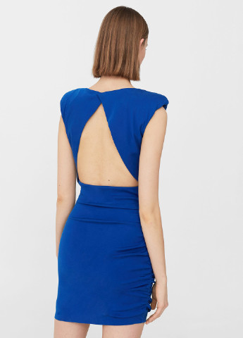 Синя кежуал плаття, сукня футляр Mango однотонна