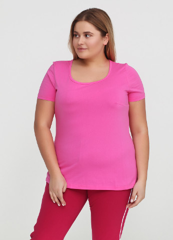 Розовая летняя футболка Senti
