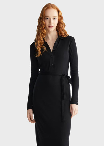 Чорна кежуал сукня футляр Calvin Klein однотонна