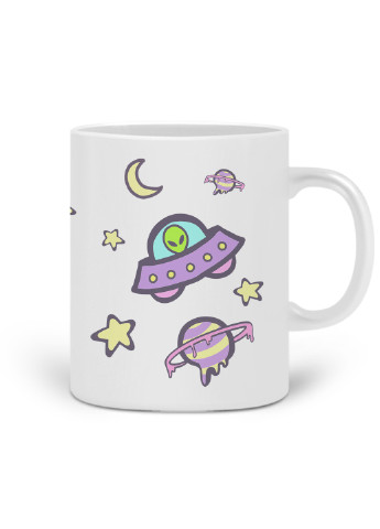 Кружка Інопланетяни в космосі (Aliens in space) 330 мл горнятко керамічне (20259-2854) MobiPrint (221743197)