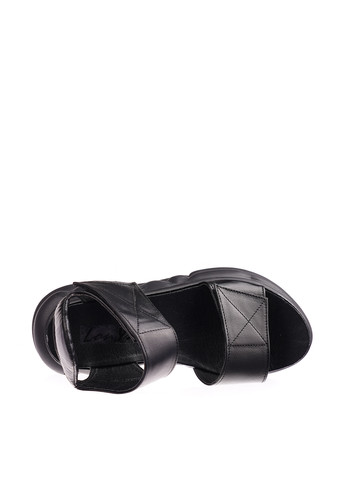 Черные босоножки Lon&Ys на липучке