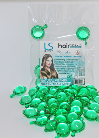 Капсули для волосся Hair Serum Vitamin c зеленим чаєм і м'ятою, 10 шт Lesasha (251706111)