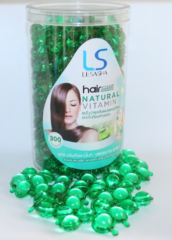 Капсули для волосся Hair Serum Vitamin c зеленим чаєм і м'ятою, 10 шт Lesasha (251706111)