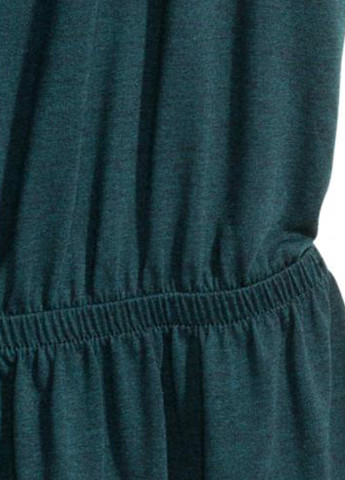 Комбинезон H&M комбинезон-шорты темно-зелёный кэжуал