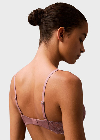Темно-ліловий балконет бюстгальтер Calvin Klein з кісточками поліамід