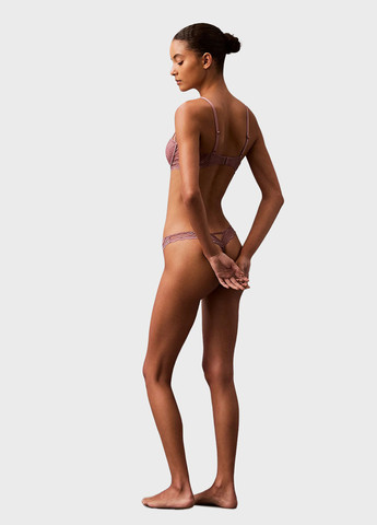 Темно-ліловий балконет бюстгальтер Calvin Klein з кісточками поліамід