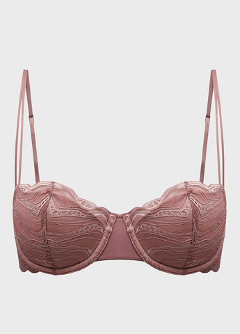 Темно-ліловий балконет бюстгальтер Calvin Klein з кісточками поліамід