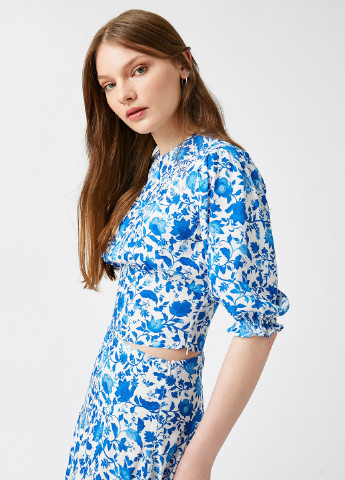 Голубая блуза KOTON