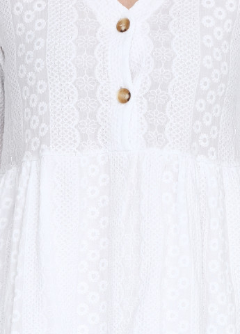 Білий кежуал сукня H.I.S Jeans однотонна