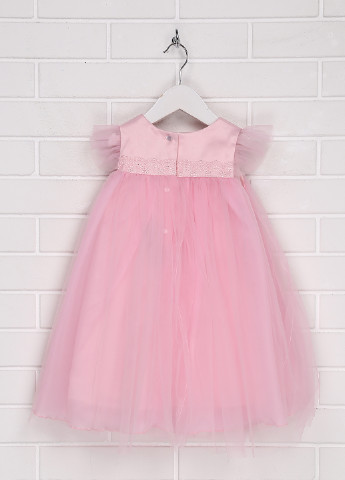 Розовое праздничный платье с пышной юбкой Sasha однотонное