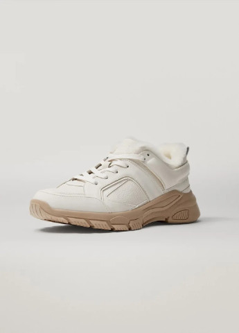 Белые демисезонные кроссовки Massimo Dutti