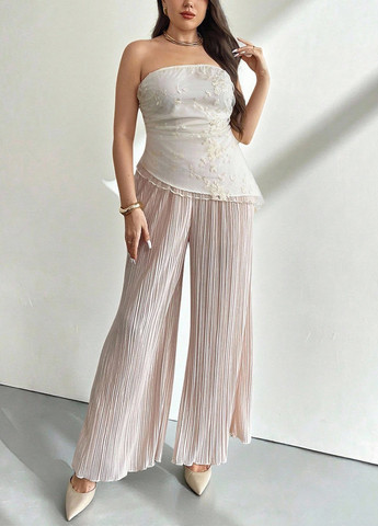 Комбинированный летний комплект (топ, брюки) SHEIN