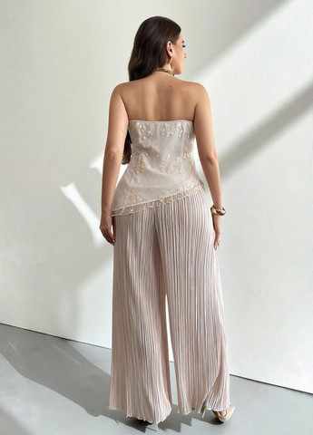 Комбинированный летний комплект (топ, брюки) SHEIN