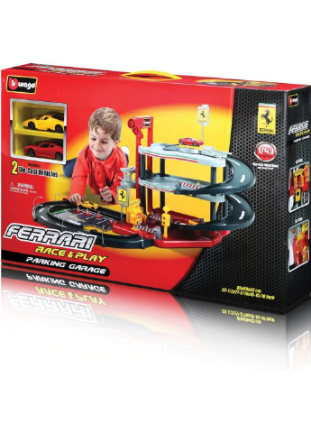 Игровой набор Гараж Ferrari (3 уровня, 2 машинки 1:43) (18-31204) Bburago (254083351)