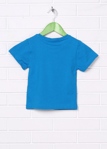 Блакитна літня футболка з коротким рукавом Brand