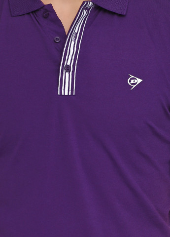 Фиолетовая футболка-поло для мужчин Dunlop однотонная