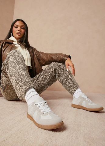 Кроссовки SHEIN светло-серые демисезоны (340304868)