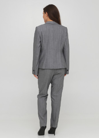 Костюм (жакет, штани) MAX&Co брючний смужка темно-сірий діловий костюмна, поліестер