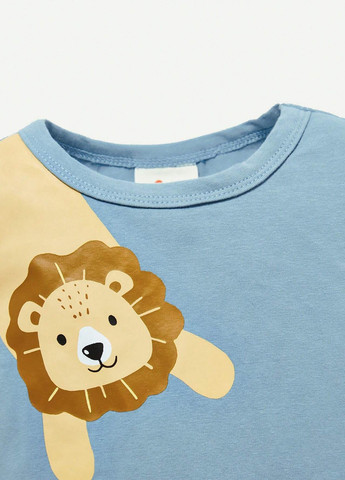 Голубой демисезонный костюм (лонгслив, брюки) SHEIN