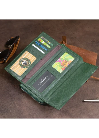 Жіночий шкіряний гаманець 20х10х2 см st leather (252131364)
