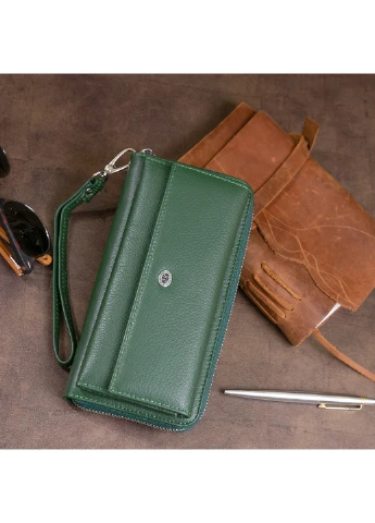 Жіночий шкіряний гаманець 20х10х2 см st leather (252131364)