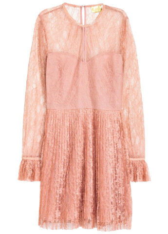 Рожева коктейльна плаття, сукня H&M однотонна